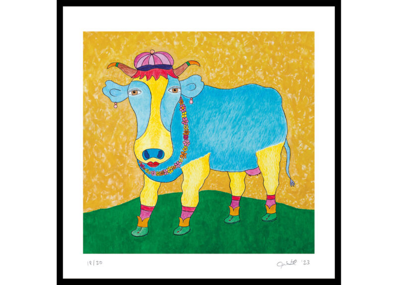 acrylic-painting-canvas-artwork-animals-blue-bell-joel-itman