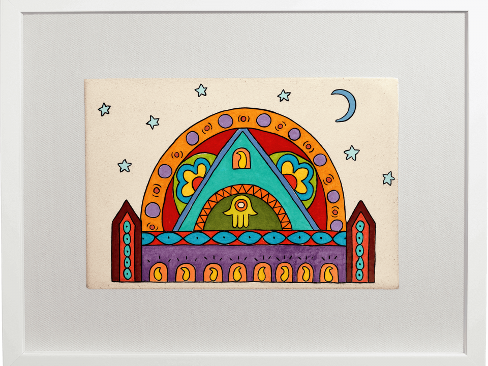 ceramic-paintings-jewish-art-Channukah-Go-Round