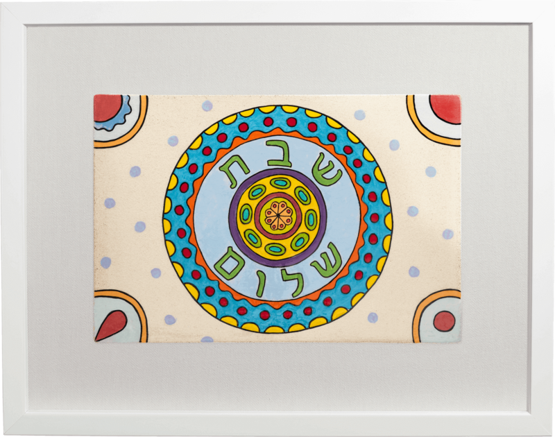ceramic-paintings-jewish-art-shabbat-seder-plates
