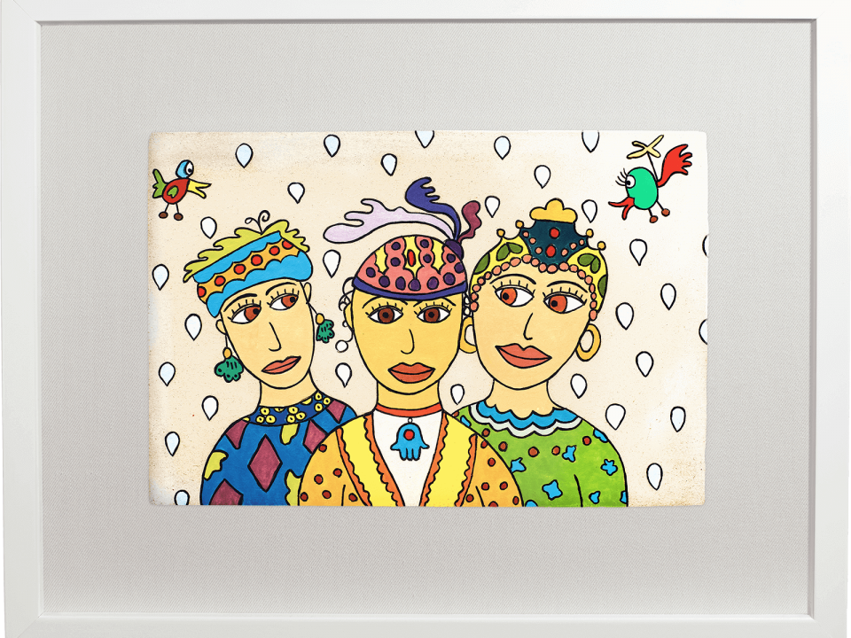 ceramic-paintings-jewish-art-bella-and-her-sisters