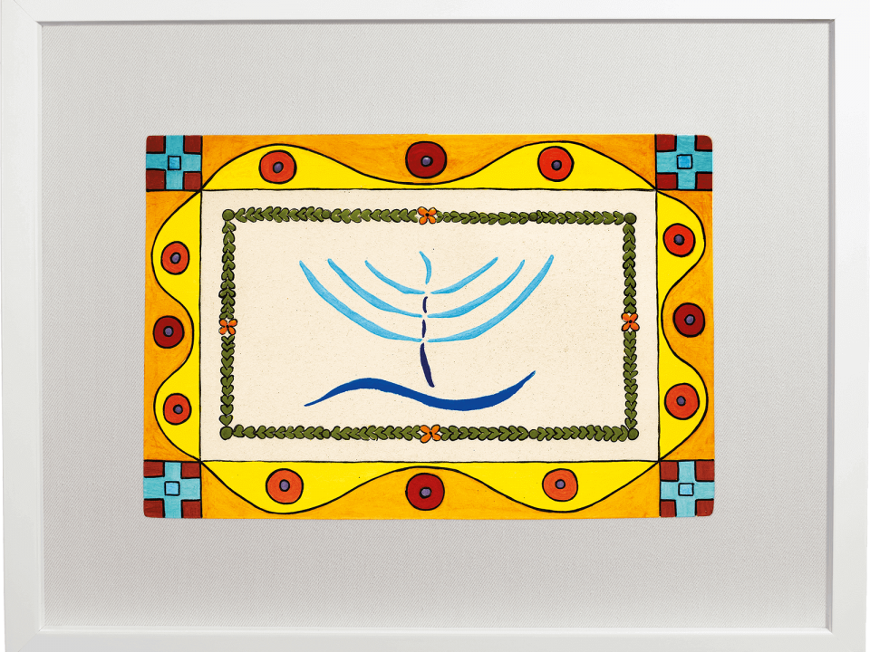 ceramic-paintings-jewish-art-mediterranean-menorah