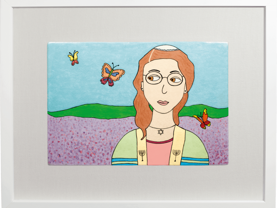 handmade-ceramic-tiles-jewish-art-bat-mitzvah
