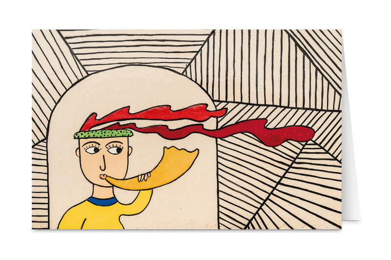 jewish-art-handmade-ceramic-tiles-wind-soul-greeting-cards